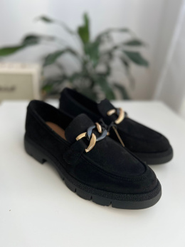 Czarne loafersy damskie Anna Field roz. 40 półbuty wsuwane