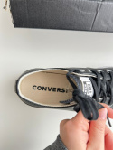 Trampki skórzane na platformie Converse roz. 37 czarne jak nowe!