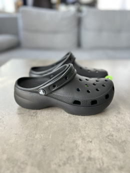 Crocs platform czarne klapki sandały NOWE 38-39